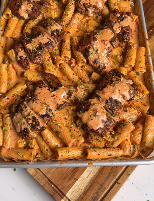Creamy Peri Peri Chicken Pasta: High Protein Recipe