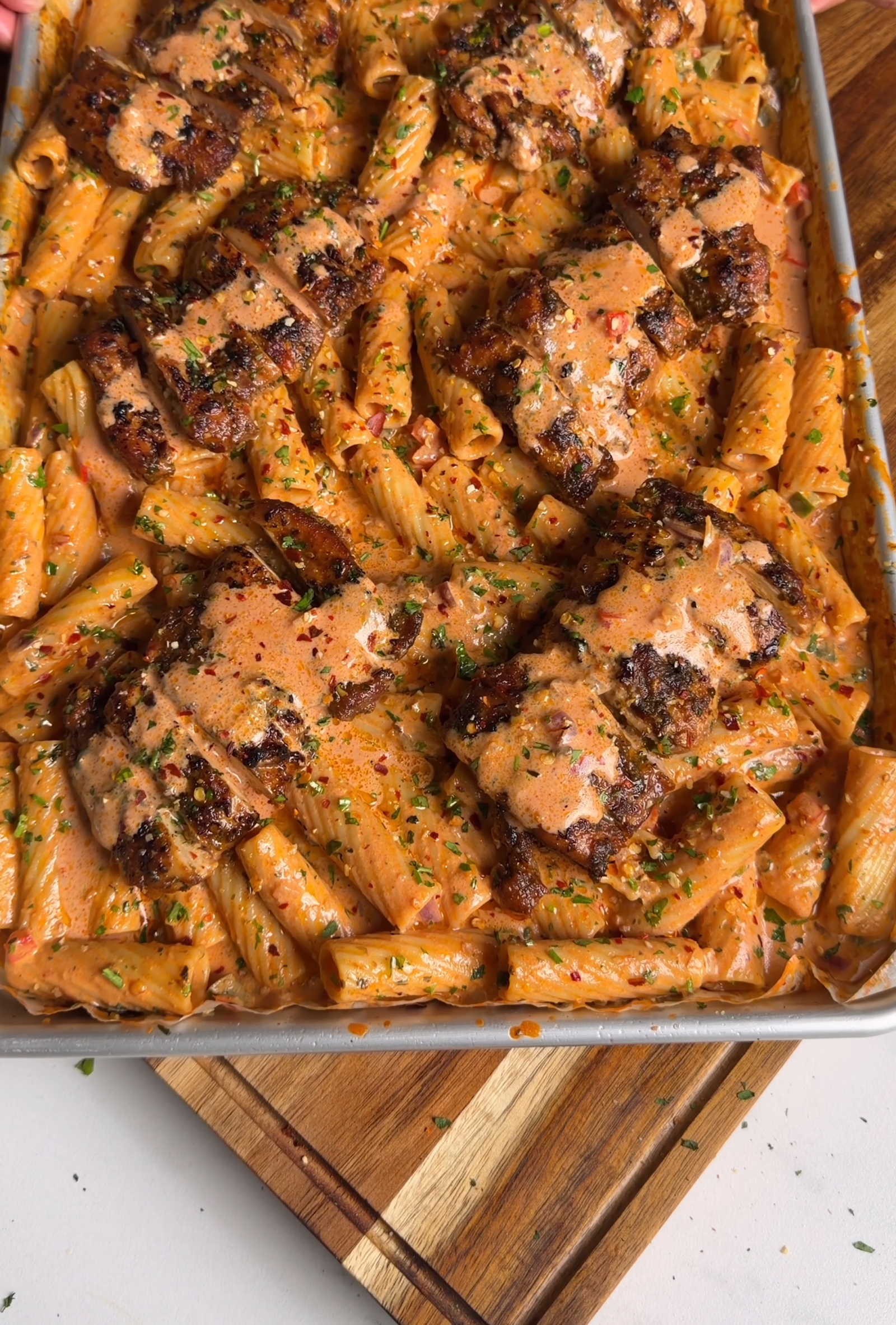 Creamy Peri Peri Chicken Pasta: High Protein Recipe