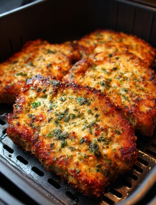 Air Fryer Parmesan Crusted Pork Chops