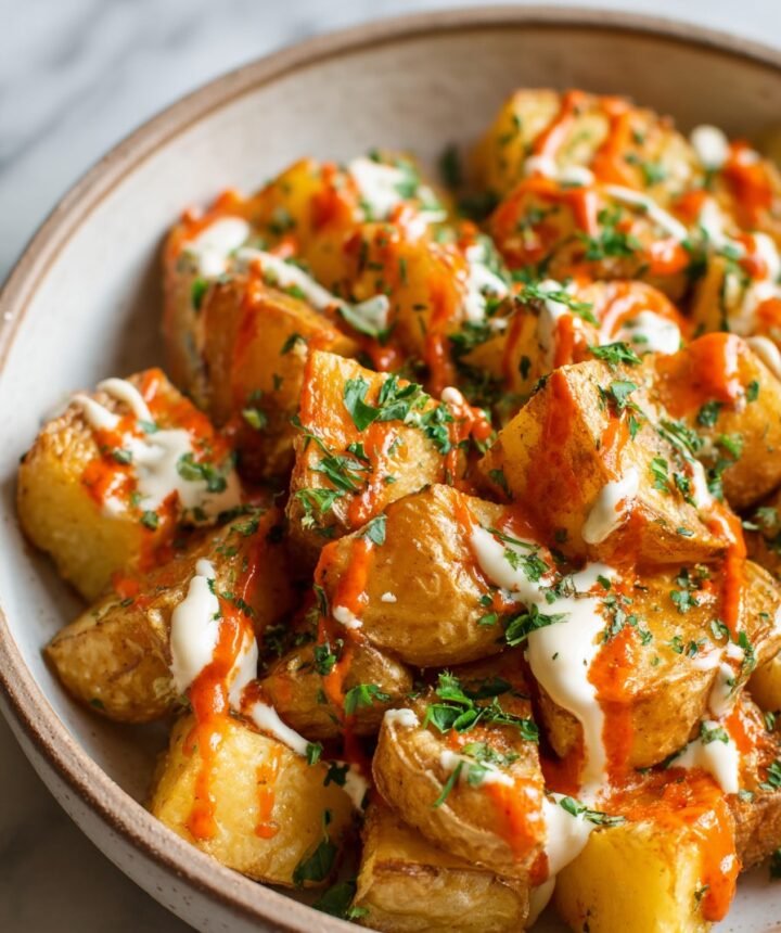 Air Fryer Patatas Bravas Recipe