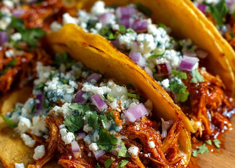 BBQ Chicken Street Tacos finished dish