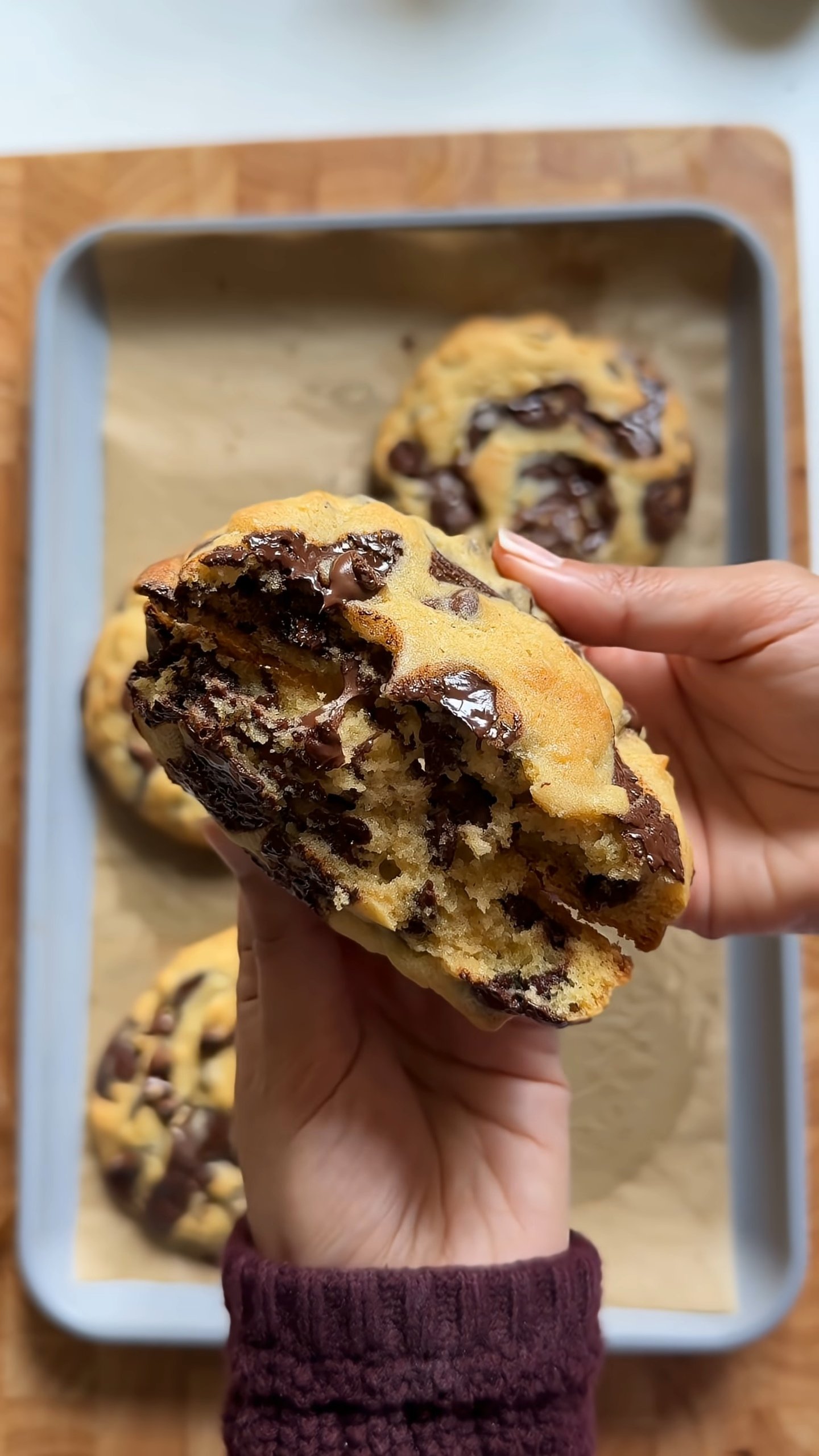 Bakery style chocolate chip cookies