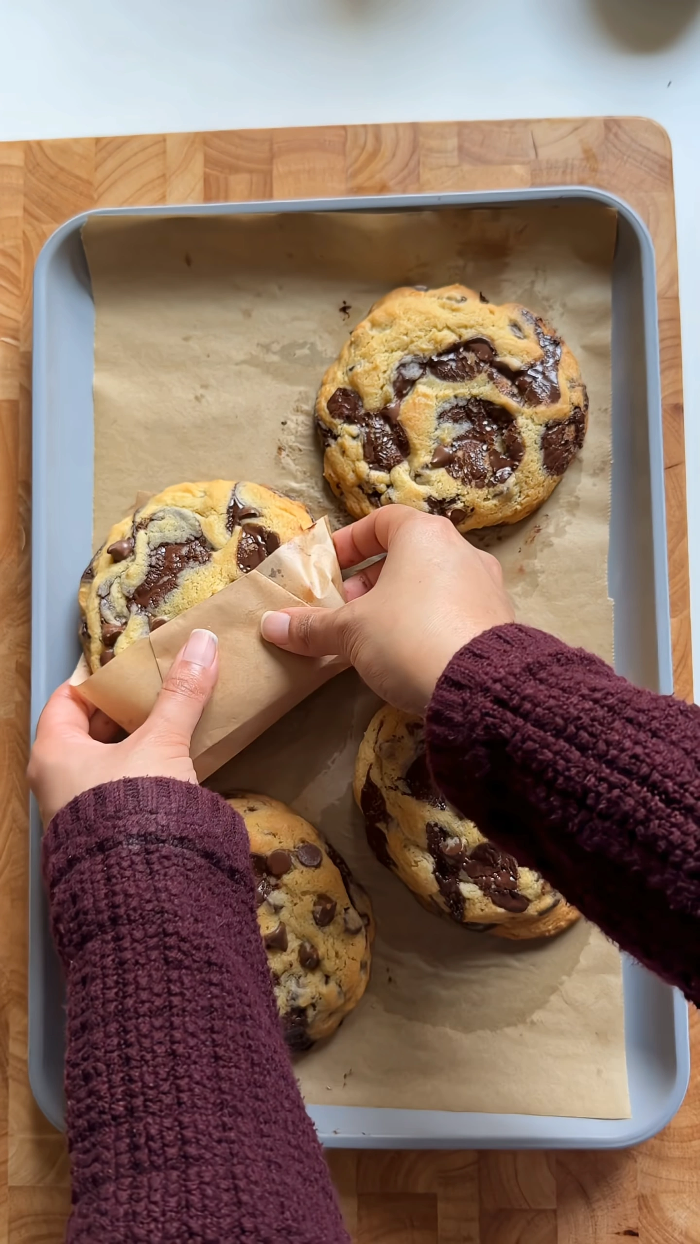 Bakery style chocolate chip cookies