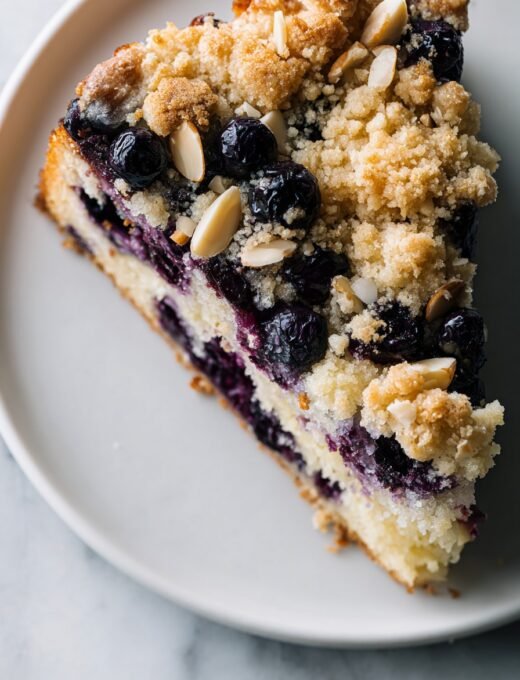 Blueberry coffee cake with extra crunchy crumble Recipe