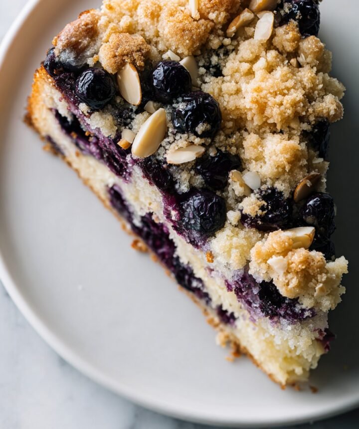 Blueberry coffee cake with extra crunchy crumble Recipe