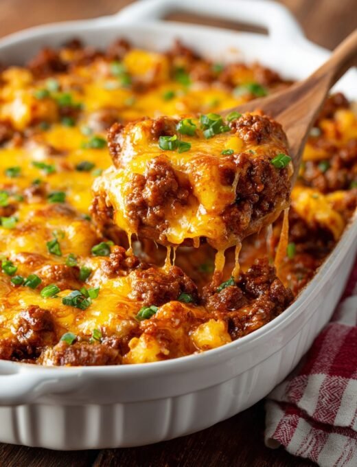 Cheesy Ground Beef Casserole recipe