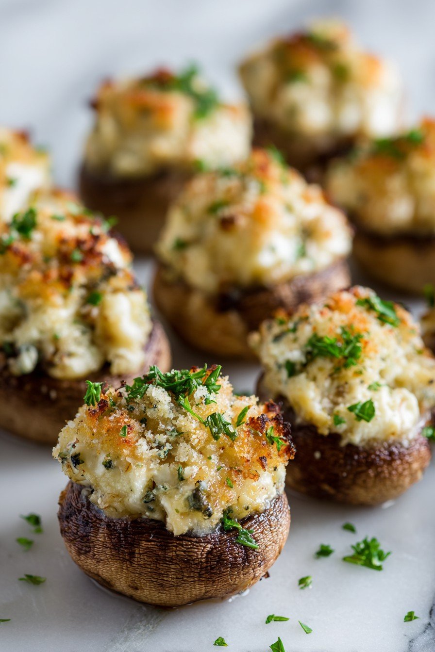 Cream Cheese Stuffed Mushrooms