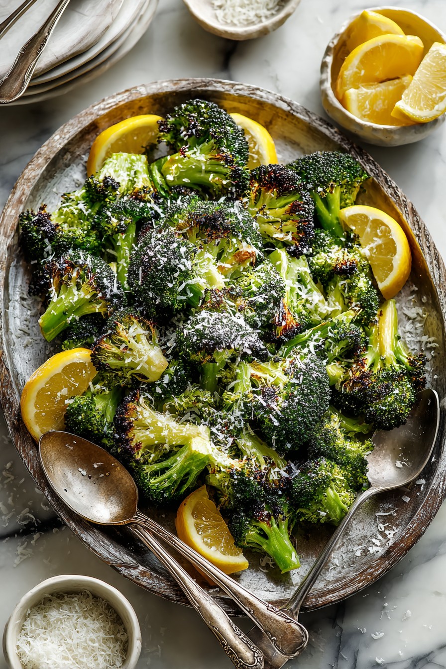 Garlic Parmesan Roasted Broccoli