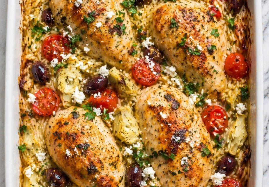 Greek Chicken Orzo Bake chatgpt apr 15 2026 02
