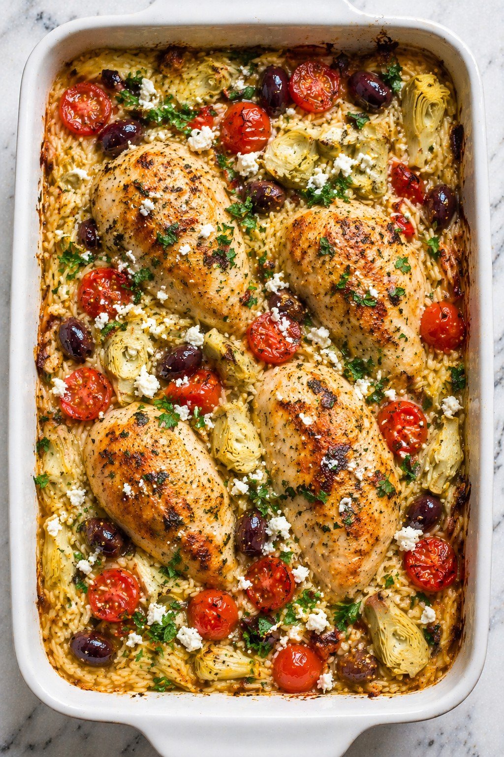 Greek Chicken Orzo Bake: Foolproof Recipe Tonight