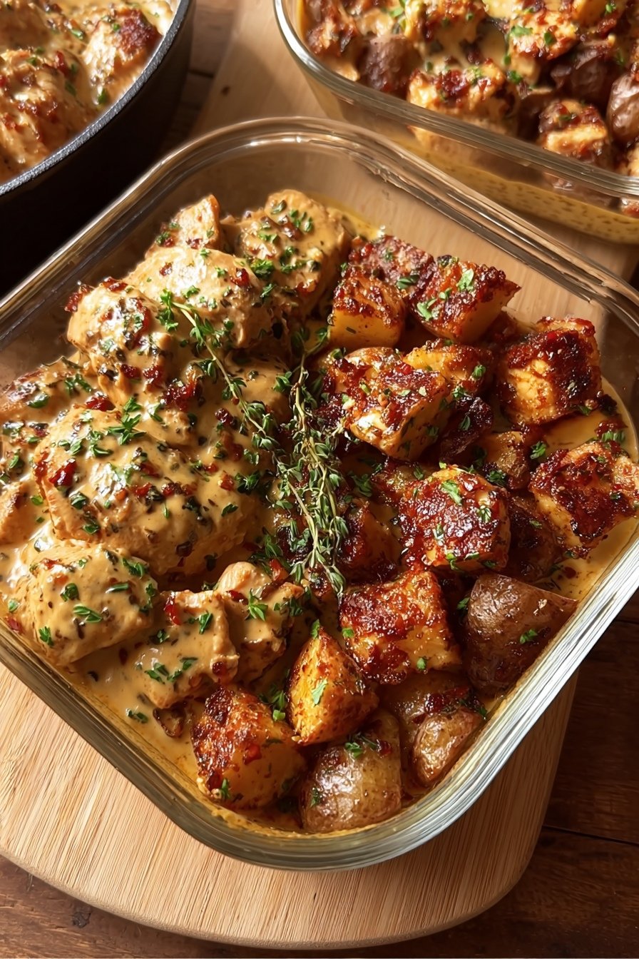 High Protein Creamy Chipotle Chicken & Potatoes Recipe