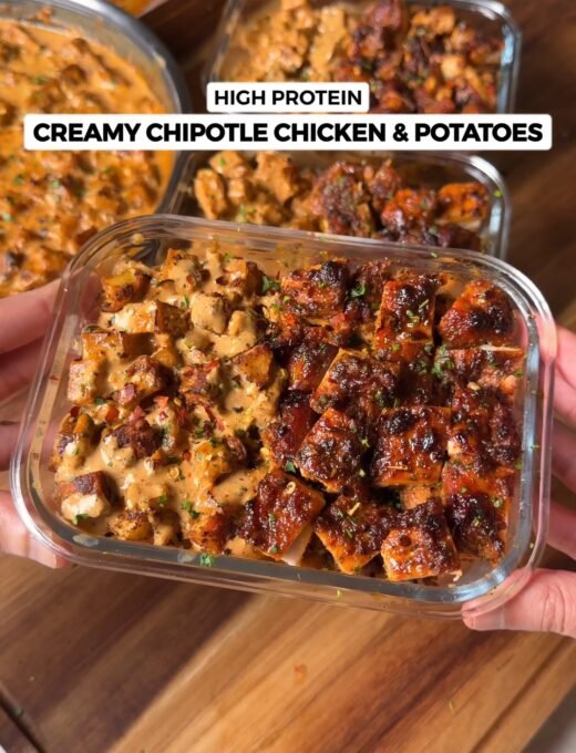 High Prtein Creamy Chipotle Chicken & Potatoes Recipe