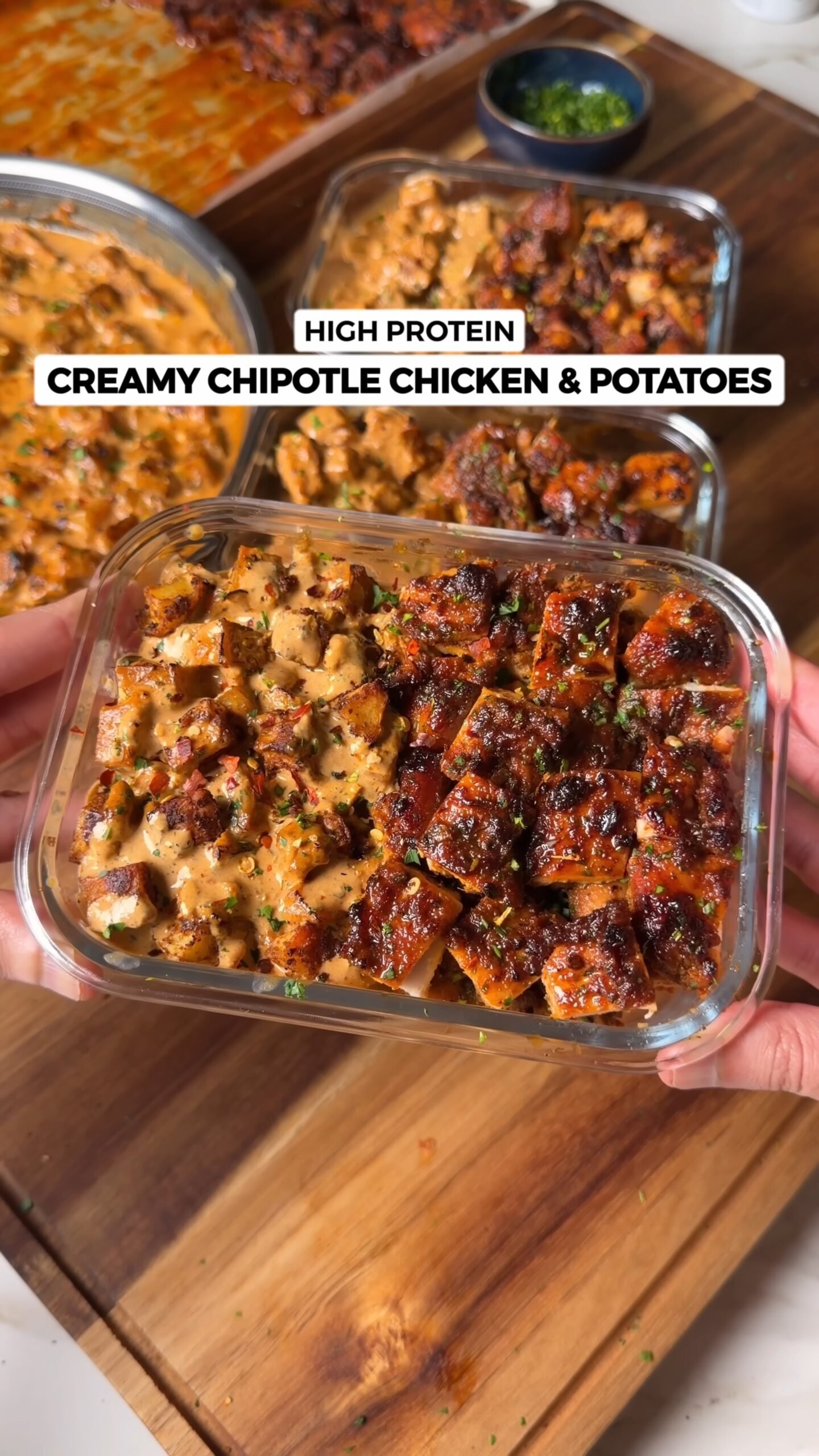High Prtein Creamy Chipotle Chicken & Potatoes Recipe