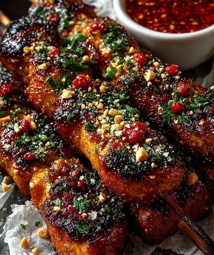 Honey Garlic BBQ Chicken Skewers