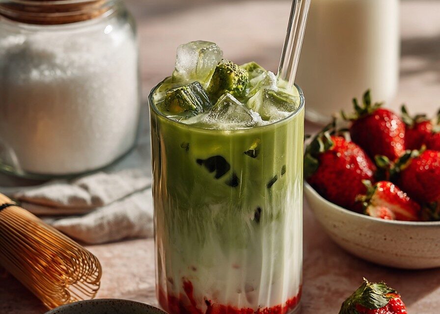Iced Strawberry Matcha Latte article article
