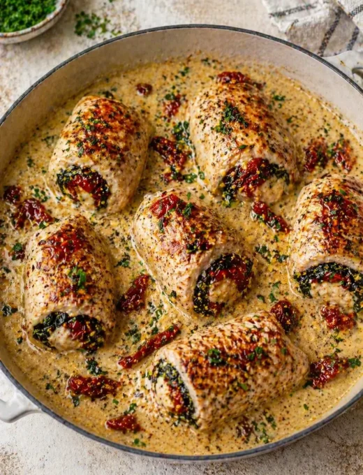 Creamy Chicken Roll Ups Recipe