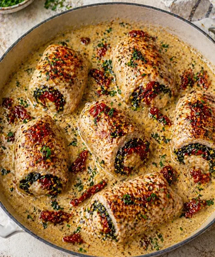 Creamy Chicken Roll Ups Recipe