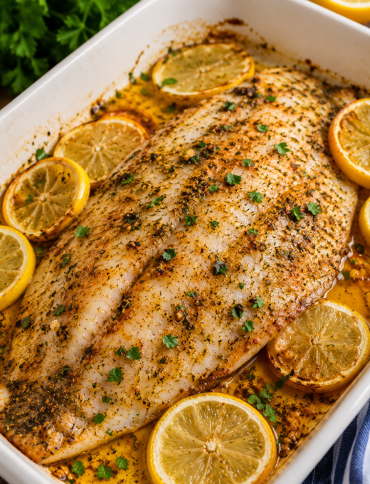 Garlic Butter Oven Baked Tilapia Recipe