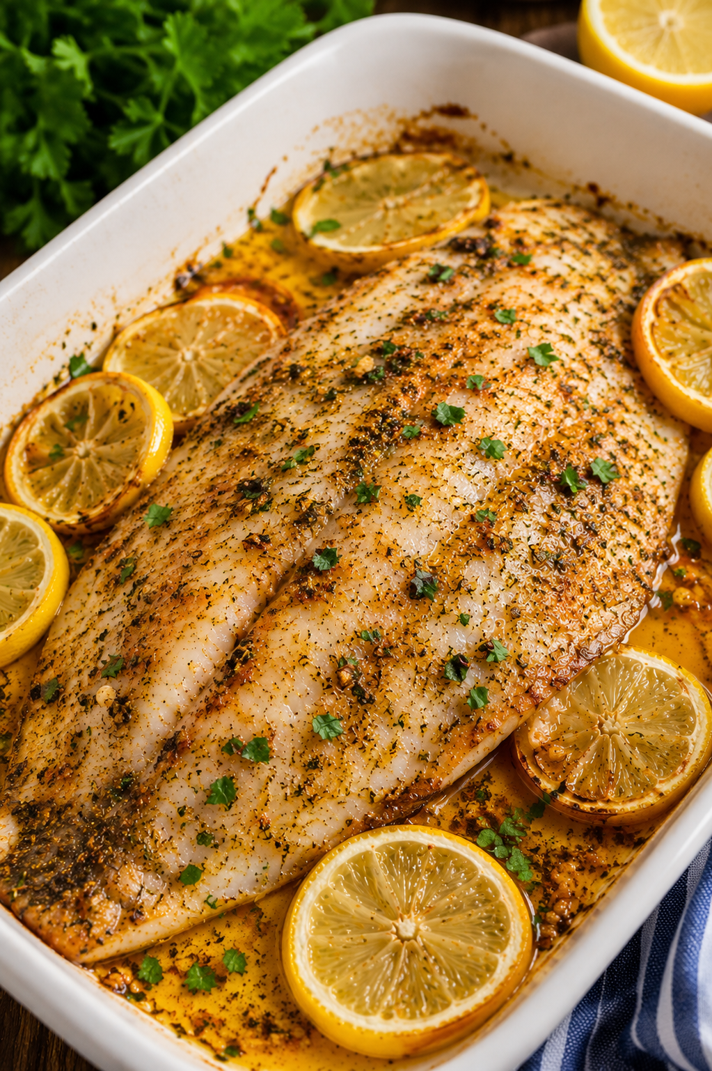 Garlic Butter Oven Baked Tilapia Recipe