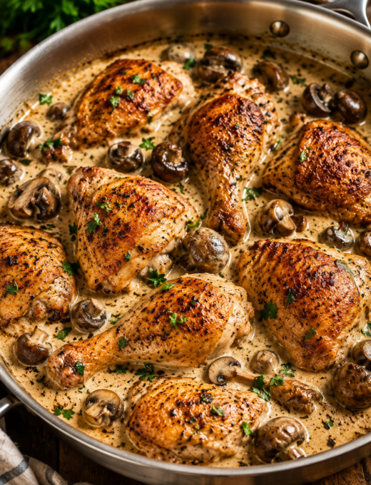 Chicken Fricassee in 30 Minutes